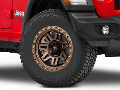 Fuel Wheels Syndicate Full Matte Bronze Wheel; 17x9; 1mm Offset (18-24 Jeep Wrangler JL)