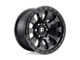 Fuel Wheels Tactic Matte Black Wheel; 17x9; -12mm Offset (18-24 Jeep Wrangler JL)