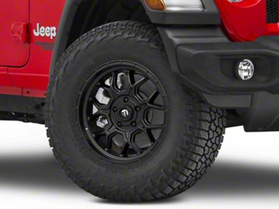 Fuel Wheels Tech Matte Black Wheel; 17x9 (18-24 Jeep Wrangler JL)