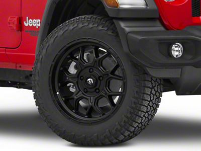 Fuel Wheels Tech Matte Black Wheel; 20x10; -18mm Offset (18-24 Jeep Wrangler JL)