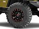 Fuel Wheels Assault Matte Black Red Milled Wheel; 17x9; 1mm Offset (97-06 Jeep Wrangler TJ)