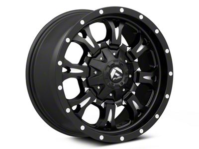 Fuel Wheels Krank Matte Black Milled Wheel; 18x9; 1mm Offset (87-95 Jeep Wrangler YJ)