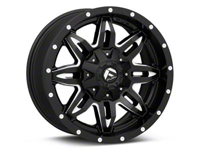 Fuel Wheels Lethal Matte Black Milled Wheel; 18x9; 1mm Offset (87-95 Jeep Wrangler YJ)