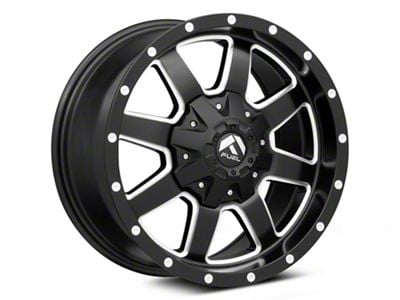 Fuel Wheels Maverick Matte Black Milled Wheel; 17x8.5 (87-95 Jeep Wrangler YJ)