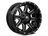 Fuel Wheels Maverick Gloss Black Milled Wheel; 18x9; -12mm Offset (87-95 Jeep Wrangler YJ)