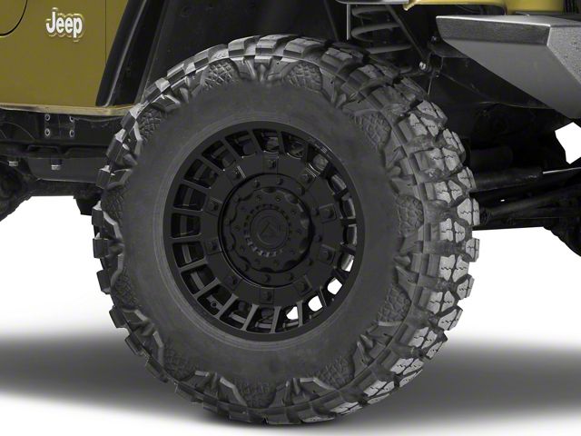 Fuel Wheels Militia Matte Black Wheel; 17x9 (97-06 Jeep Wrangler TJ)