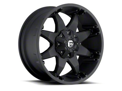 Fuel Wheels Octane Matte Black Wheel; 20x12; -44mm Offset (87-95 Jeep Wrangler YJ)