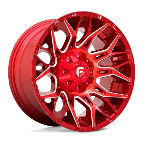 Fuel Wheels Jeep Wrangler Twitch Candy Red Milled Wheel; 20x10; -18mm ...