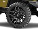 Fuel Wheels Twitch Glossy Black Milled Wheel; 22x12; -44mm Offset (97-06 Jeep Wrangler TJ)