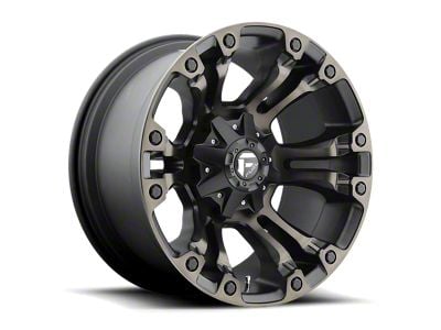 Fuel Wheels Vapor Matte Black Double Dark Tint Wheel; 18x9; 1mm Offset (97-06 Jeep Wrangler TJ)