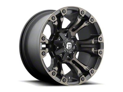 Fuel Wheels Vapor Matte Black Double Dark Tint Wheel; 20x10 (97-06 Jeep Wrangler TJ)