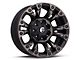 Fuel Wheels Vapor Matte Black Machined Wheel; 20x10 (87-95 Jeep Wrangler YJ)