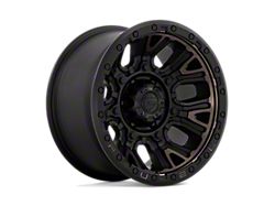 Fuel Wheels Traction Matte Black with Double Dark Tint Wheel; 17x9; -12mm Offset (18-25 Jeep Wrangler JL)