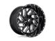 Fuel Wheels Triton Gloss Black Milled Wheel; 20x10 (18-24 Jeep Wrangler JL)