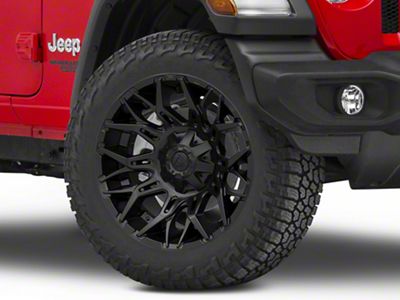 Fuel Wheels Twitch Blackout Wheel; 20x10; -18mm Offset (18-25 Jeep Wrangler JL)