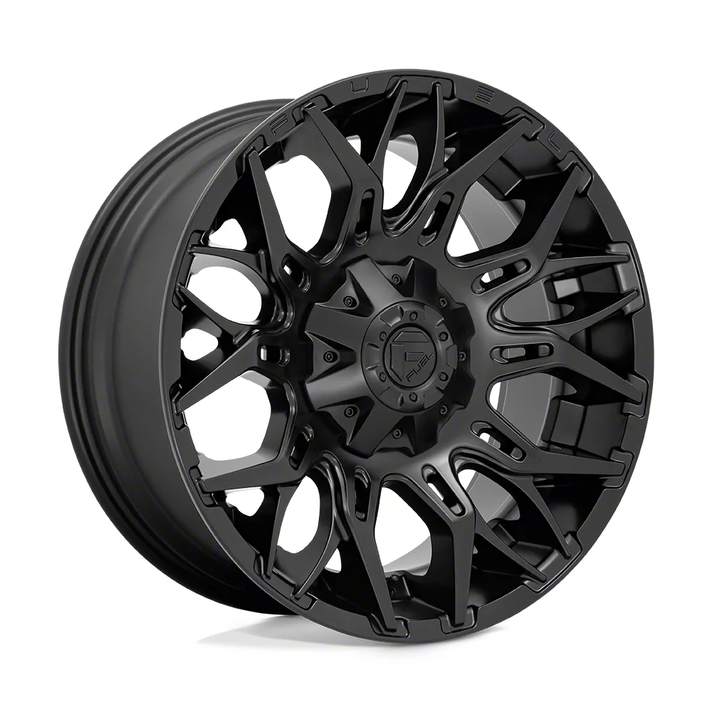 Fuel Wheels Jeep Wrangler Twitch Blackout Wheel; 22x12; -44mm Offset ...