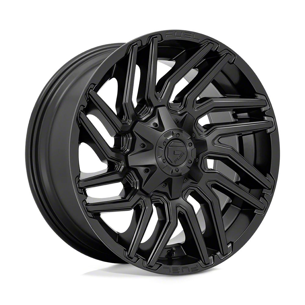 Fuel Wheels Jeep Wrangler Typhoon Matte Black Wheel; 22x10; -18mm ...