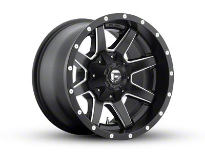 Fuel Wheels Maverick Matte Black Milled Wheel; 17x10; -24mm Offset (97-06 Jeep Wrangler TJ)