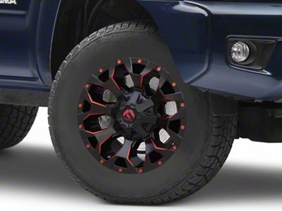Fuel Wheels Assault Matte Black Red Milled 5-Lug Wheel; 17x9; -12mm Offset (05-15 Tacoma)