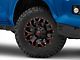 Fuel Wheels Assault Matte Black Red Milled 6-Lug Wheel; 17x9; -12mm Offset (16-23 Tacoma)