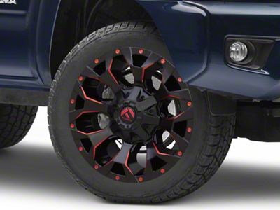 Fuel Wheels Assault Matte Black Red Milled 5-Lug Wheel; 20x9; 1mm Offset (05-15 Tacoma)