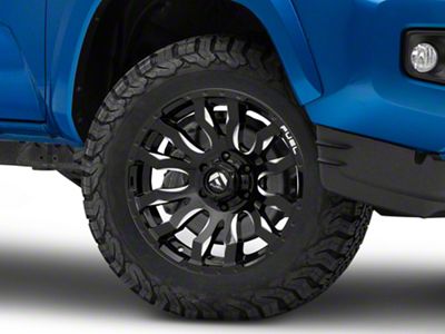 Fuel Wheels Blitz Gloss Black Milled 6-Lug Wheel; 18x9; -12mm Offset (16-23 Tacoma)