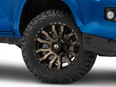 Fuel Wheels Blitz Matte Black Double Dark Tint 6-Lug Wheel; 18x9; 1mm Offset (16-23 Tacoma)