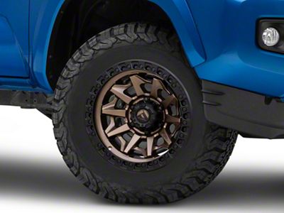 Fuel Wheels Covert Matte Bronze with Black Bead Ring 6-Lug Wheel; 17x9; -12mm Offset (16-23 Tacoma)