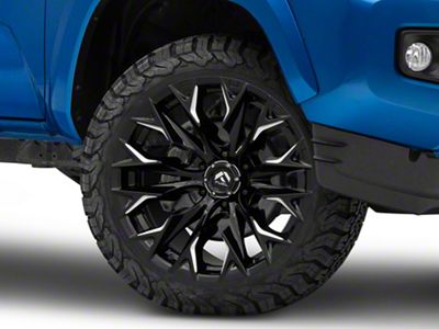 Fuel Wheels Flame Gloss Black Milled 6-Lug Wheel; 20x10; -18mm Offset (16-23 Tacoma)