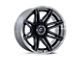 Fuel Wheels Fusion Forged Brawl Gloss Black Brushed Dark Tinted Clear 6-Lug Wheel; 22x10; -18mm Offset (16-23 Tacoma)