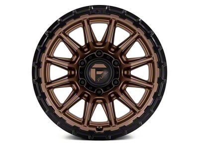 Fuel Wheels Piston Matte Bronze with Gloss Black Lip 6-Lug Wheel; 17x9; -12mm Offset (16-23 Tacoma)