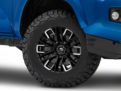 Fuel Wheels Rebar Gloss Black Milled 6-Lug Wheel; 17x9; -12mm Offset (16-23 Tacoma)