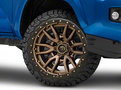 Fuel Wheels Rebel Matte Bronze with Black Bead Ring 6-Lug Wheel; 22x9; 20mm Offset (16-23 Tacoma)