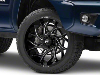 Fuel Wheels Runner Gloss Black Milled 6-Lug Wheel; 22x10; -18mm Offset (05-15 Tacoma)