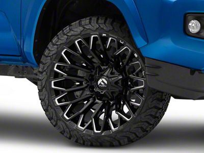 Fuel Wheels Strike Gloss Black Milled 6-Lug Wheel; 22x10; -18mm Offset (16-23 Tacoma)