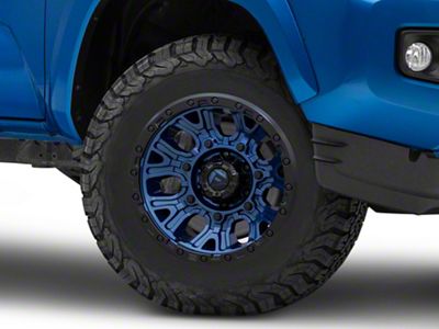 Fuel Wheels Traction Dark Blue with Black Ring 6-Lug Wheel; 17x9; -12mm Offset (16-23 Tacoma)