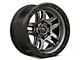 Fuel Wheels Ammo Matte Gunmetal with Black Bead Ring 6-Lug Wheel; 18x9; -12mm Offset (17-24 Titan)