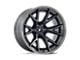 Fuel Wheels Catalyst Gloss Black with Brushed Gray Tint Face and Lip 6-Lug Wheel; 20x9; 20mm Offset (17-24 Titan)