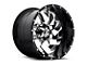 Fuel Wheels Cleaver Chrome with Gloss Black 6-Lug Wheel; 22x10; -13mm Offset (17-24 Titan)