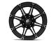 Fuel Wheels Coupler Matte Black Machined 6-Lug Wheel; 18x9; -12mm Offset (17-24 Titan)