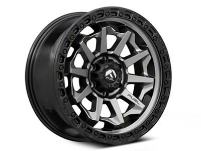 Fuel Wheels Covert Matte Gunmetal with Black Bead Ring 6-Lug Wheel; 18x9; -12mm Offset (17-24 Titan)