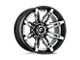 Fuel Wheels Fusion Forged Brawl Chrome with Gloss Black Lip 6-Lug Wheel; 22x12; -44mm Offset (17-24 Titan)