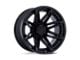 Fuel Wheels Fusion Forged Brawl Matte Black with Gloss Black Lip 6-Lug Wheel; 20x10; -18mm Offset (17-24 Titan)