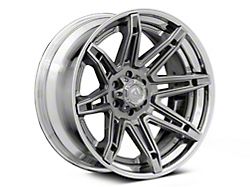 Fuel Wheels Fusion Forged Brawl Platinum with Chrome Lip 6-Lug Wheel; 22x10; -18mm Offset (17-24 Titan)