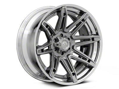 Fuel Wheels Fusion Forged Brawl Platinum with Chrome Lip 6-Lug Wheel; 24x12; -44mm Offset (17-24 Titan)