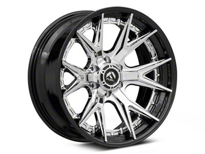 Fuel Wheels Fusion Forged Catalyst Chrome with Gloss Black Lip 6-Lug Wheel; 22x12; -44mm Offset (17-24 Titan)