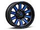 Fuel Wheels Hardline Gloss Black with Blue Tinted Clear 6-Lug Wheel; 20x9; 2mm Offset (17-24 Titan)