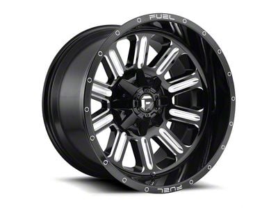 Fuel Wheels Hardline Gloss Black Milled 6-Lug Wheel; 18x9; 20mm Offset (17-24 Titan)