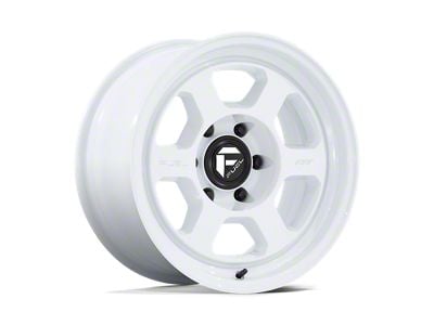 Fuel Wheels Hype Gloss White 6-Lug Wheel; 18x8.5; -10mm Offset (17-24 Titan)