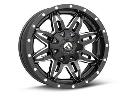 Fuel Wheels Lethal Matte Black Milled 6-Lug Wheel; 18x9; 1mm Offset (17-24 Titan)